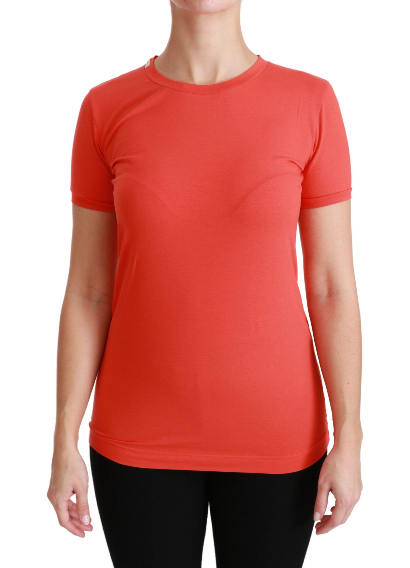 Dolce & Gabbana - Red Crewneck Short Sleeve T-shirt Cotton Top