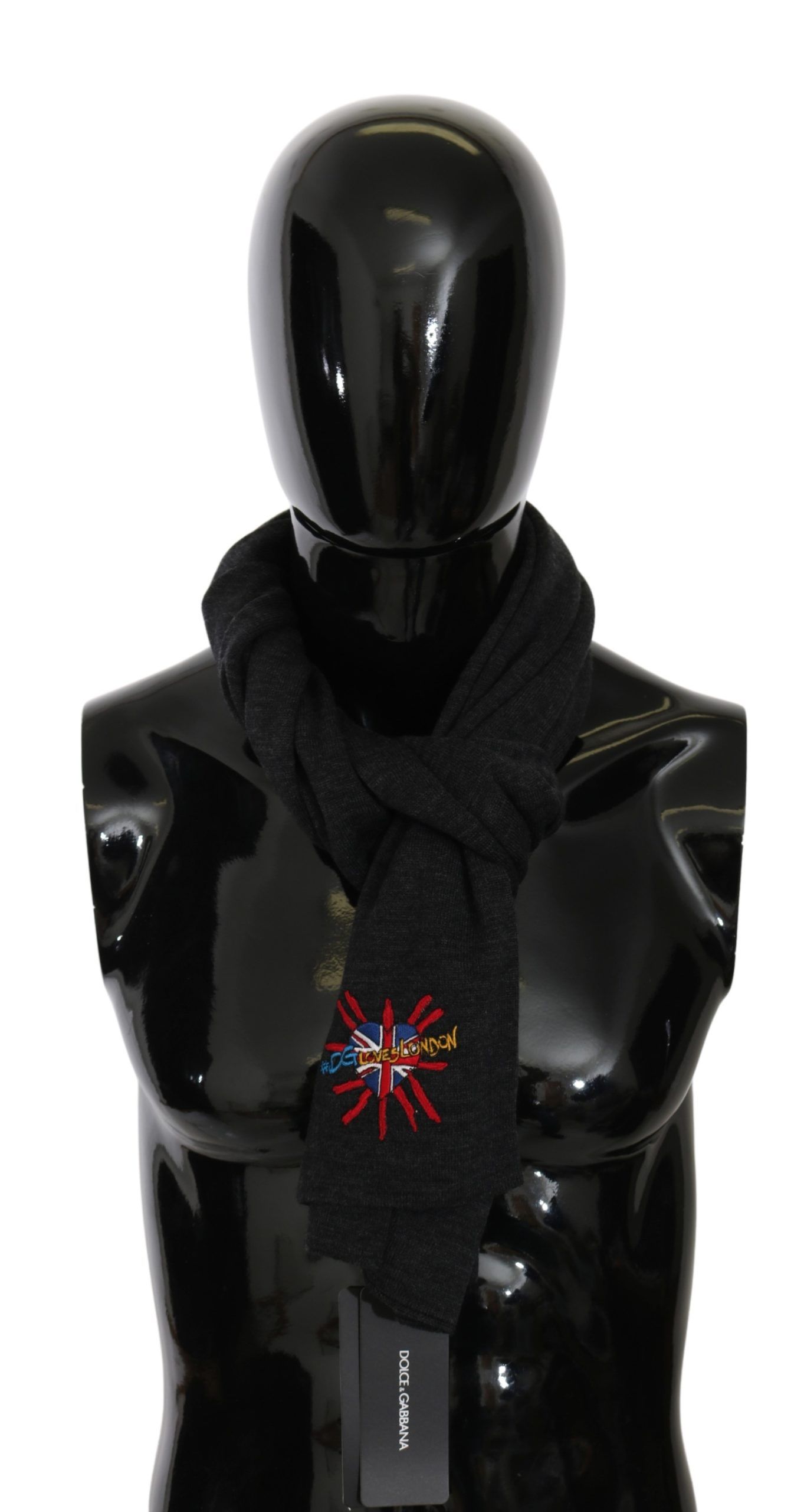 Dolce & Gabbana - Gray #DGLovesLondon Wool Wrap Wool Scarf
