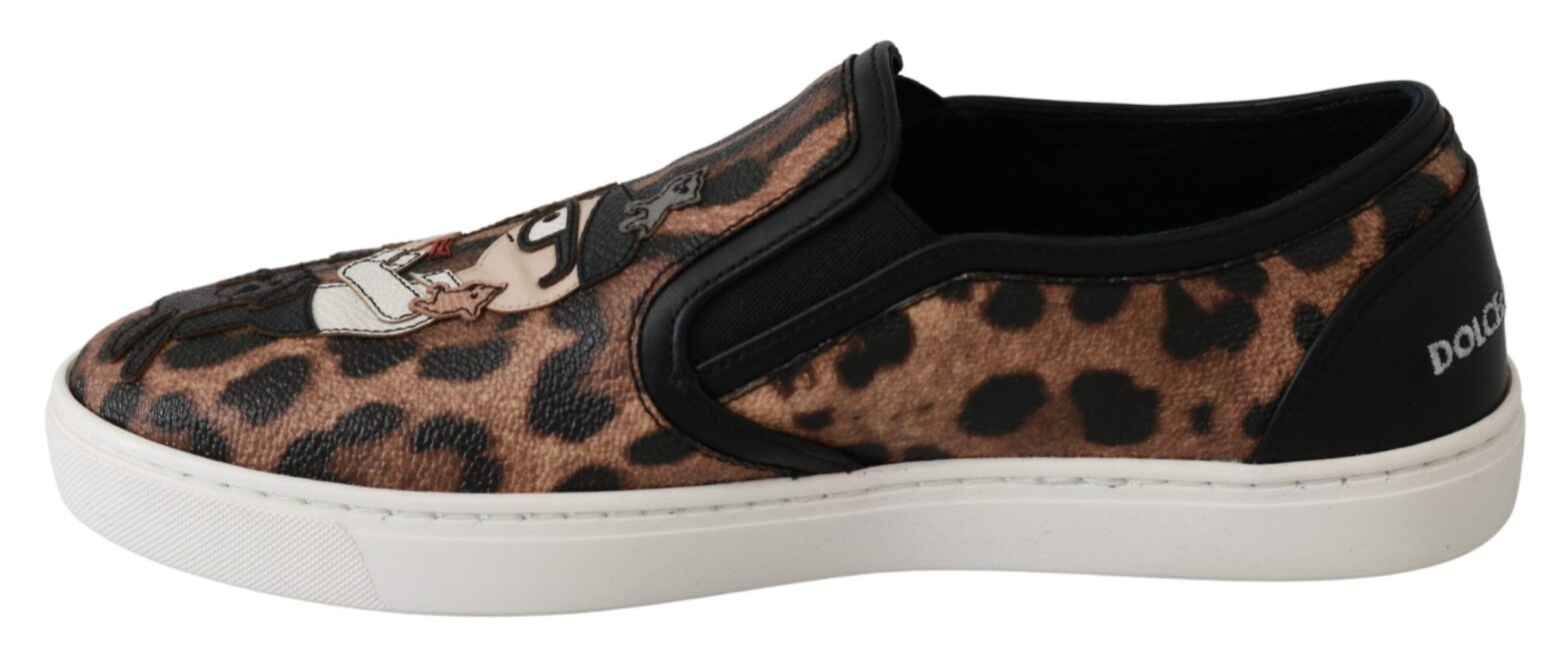 Dolce & Gabbana - Leather Leopard #dgfamily Loafers Shoes