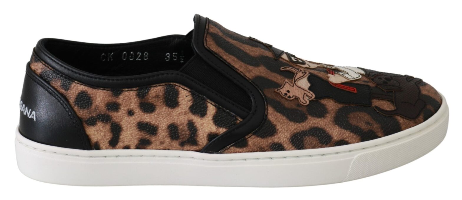 Dolce & Gabbana - Leather Leopard #dgfamily Loafers Shoes