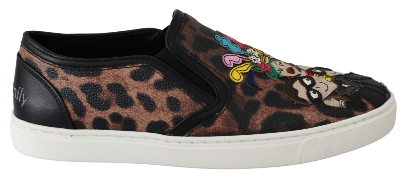 Dolce & Gabbana - Leather Leopard #dgfamily Loafers Shoes