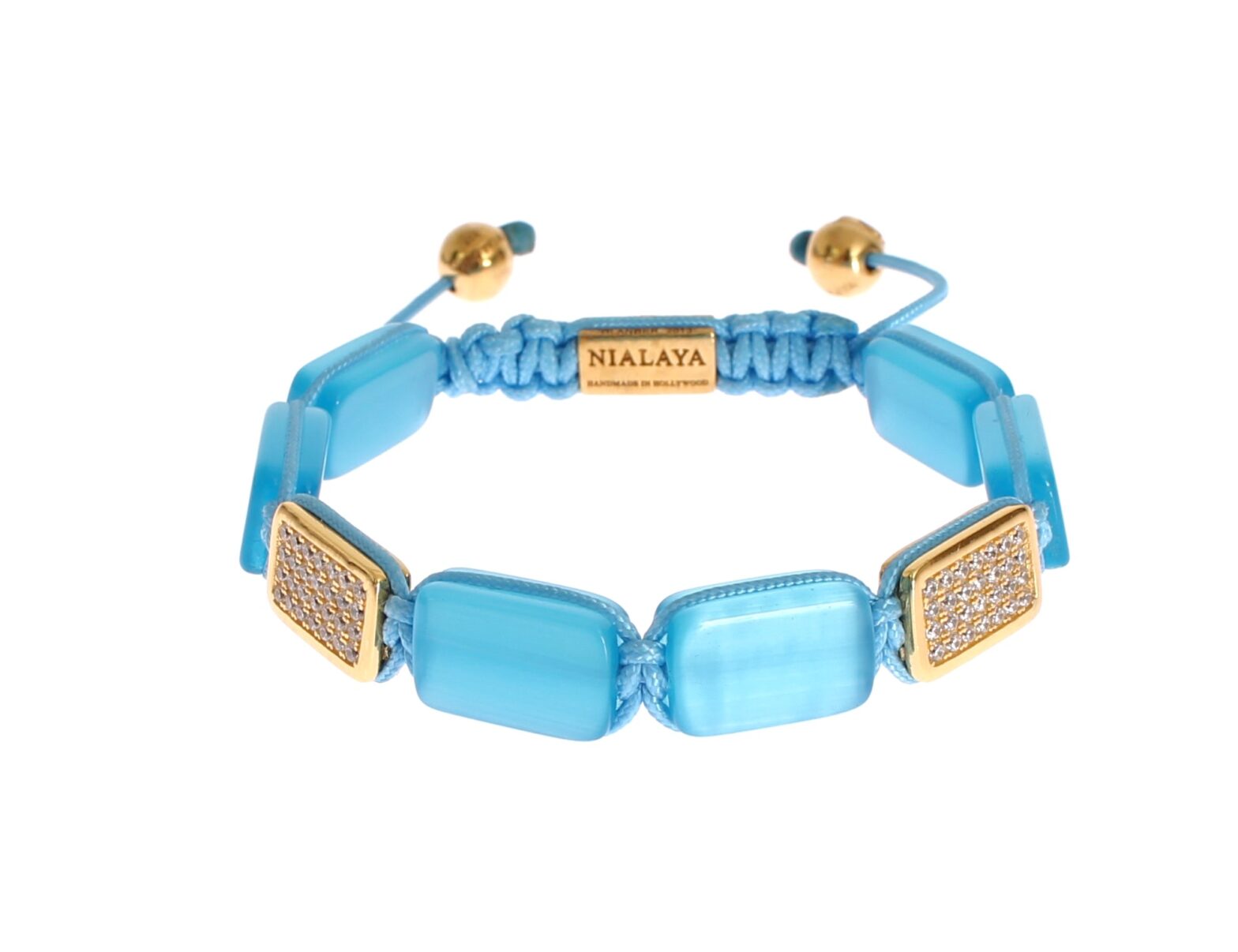 Nialaya - CZ Opal 18K Gold 925 Bracelet
