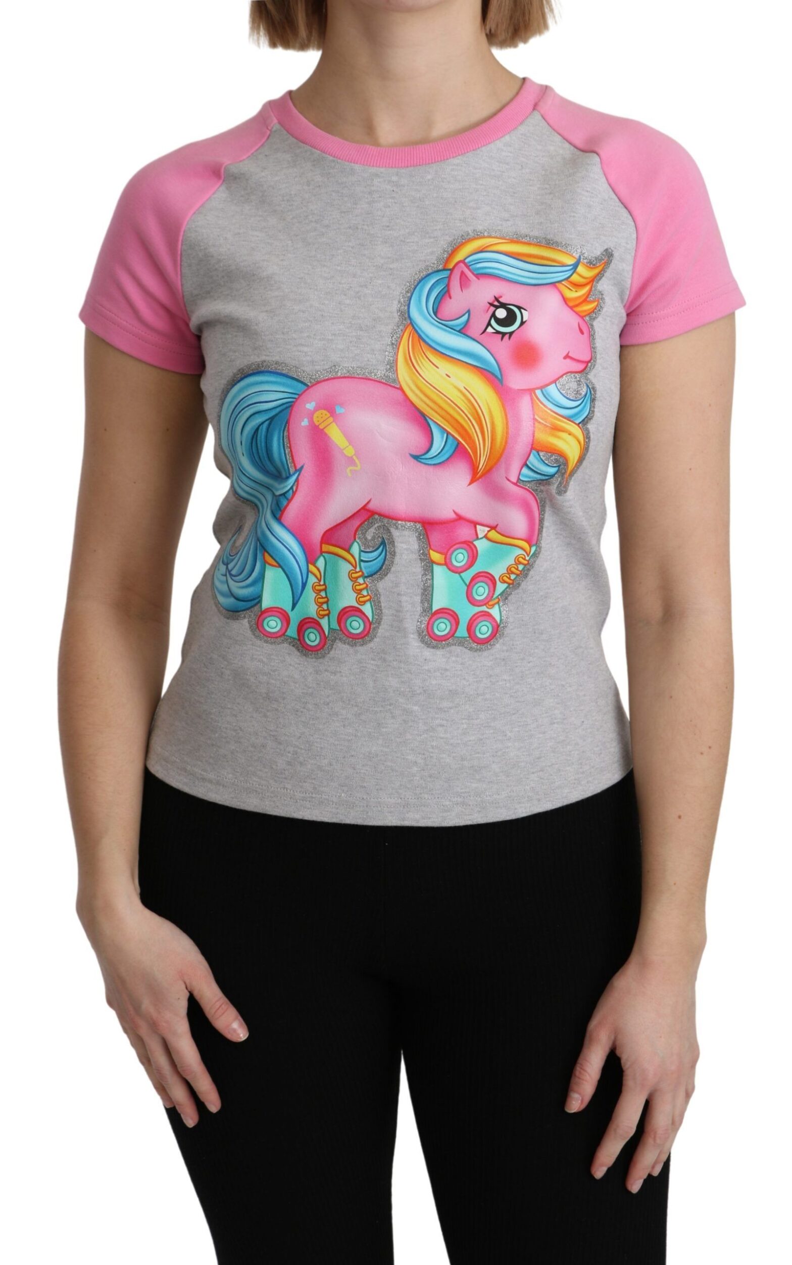 Moschino - Gray and pink Cotton T-shirt My Little Pony Top