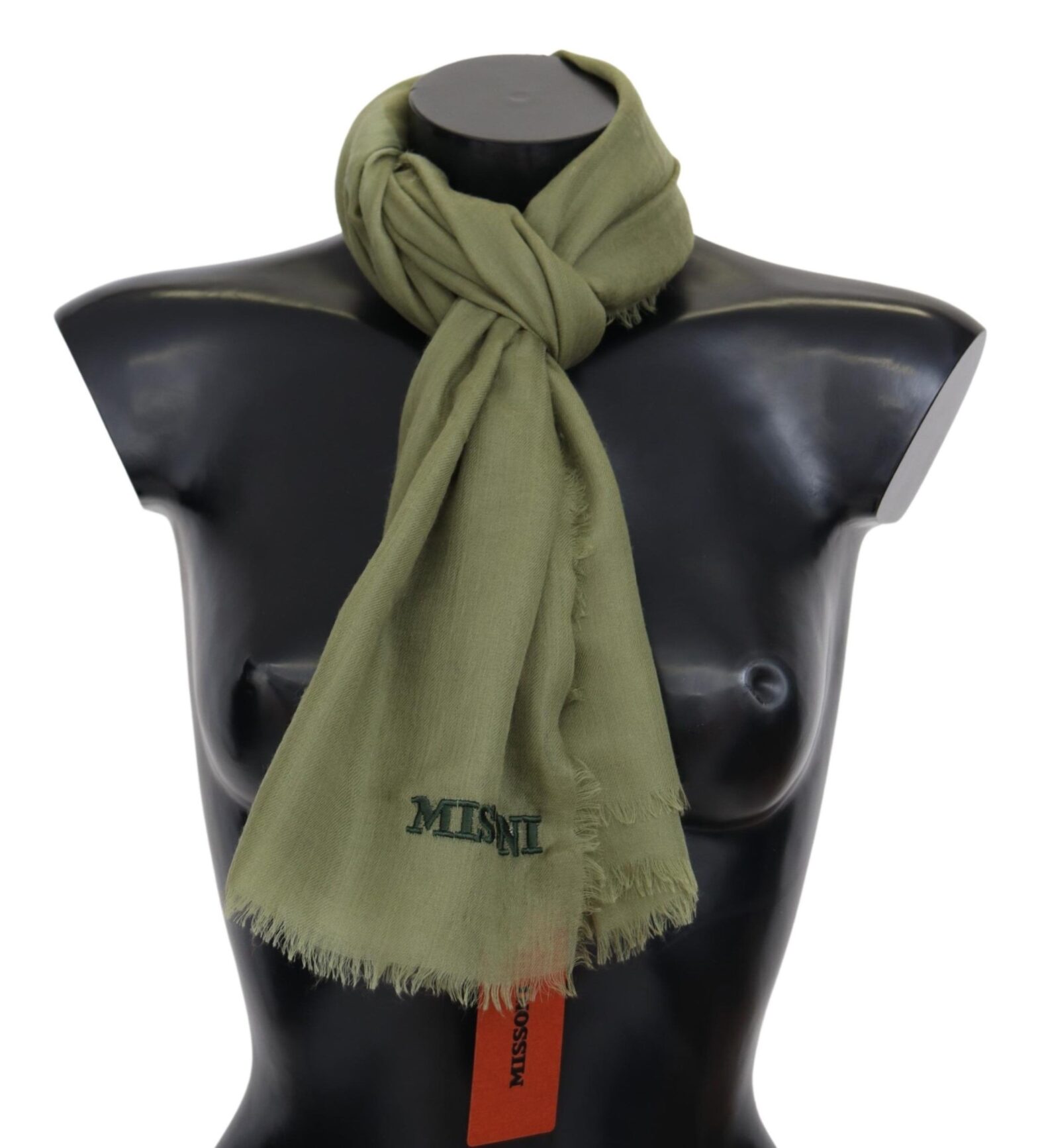 Missoni - Green Cashmere Unisex Neck Wrap Scarf