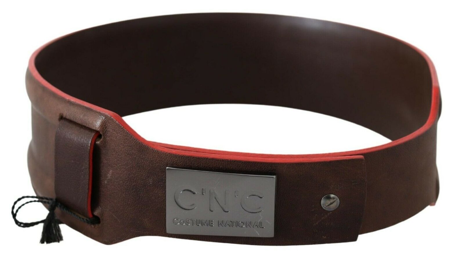 Costume National - Dark Brown Genuine Leather Belt