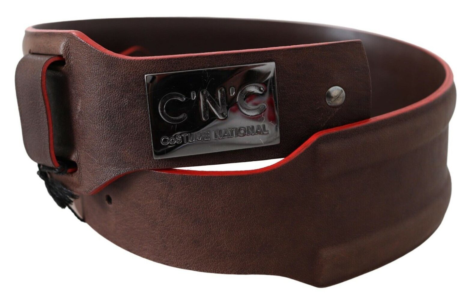 Costume National - Dark Brown Genuine Leather Belt