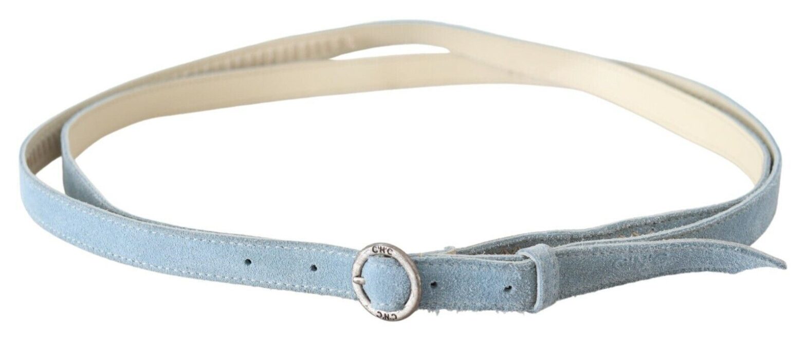 Costume National - Blue Skinny Leather Fashion Waist Belt