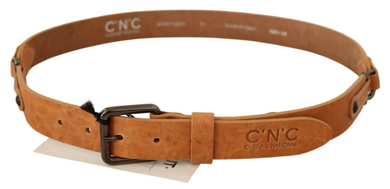 Costume National - Light Brown Buckle Waist Belt