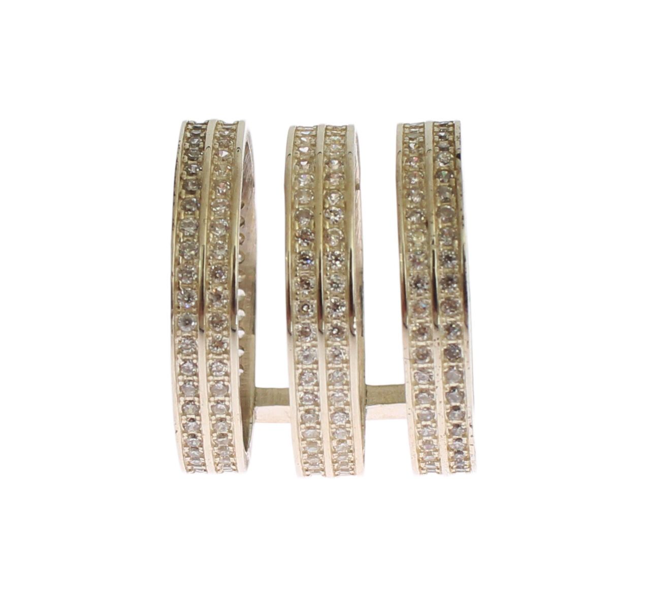 Nialaya - Authentic Womens Clear CZ 925 Sterling Silver Ring