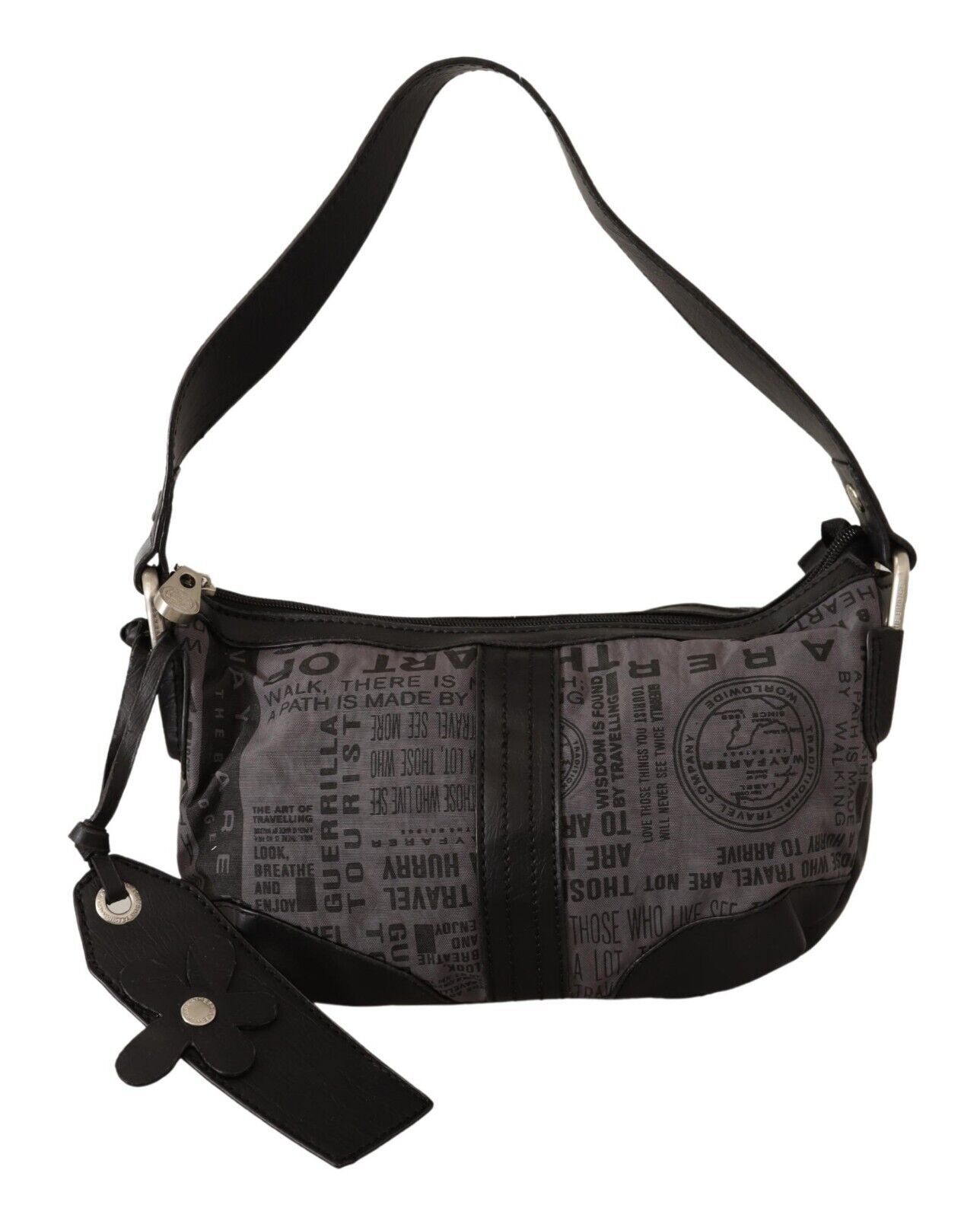WAYFARER - Gray Printed Handbag Shoulder Purse Fabric Bag