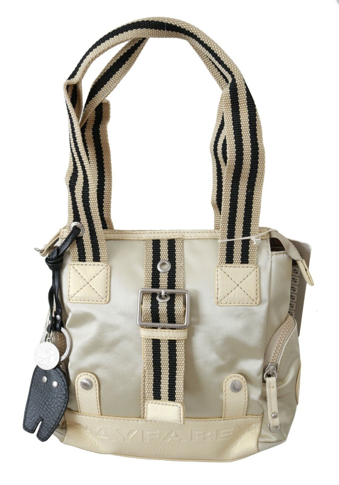 WAYFARER - Beige Handbag Shoulder Tote Fabric Purse