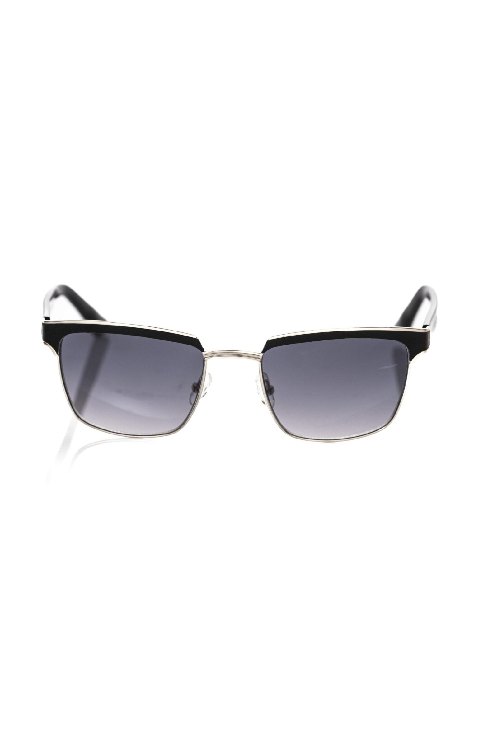 Frankie Morello - Black Metallic Fibre Men Sunglass