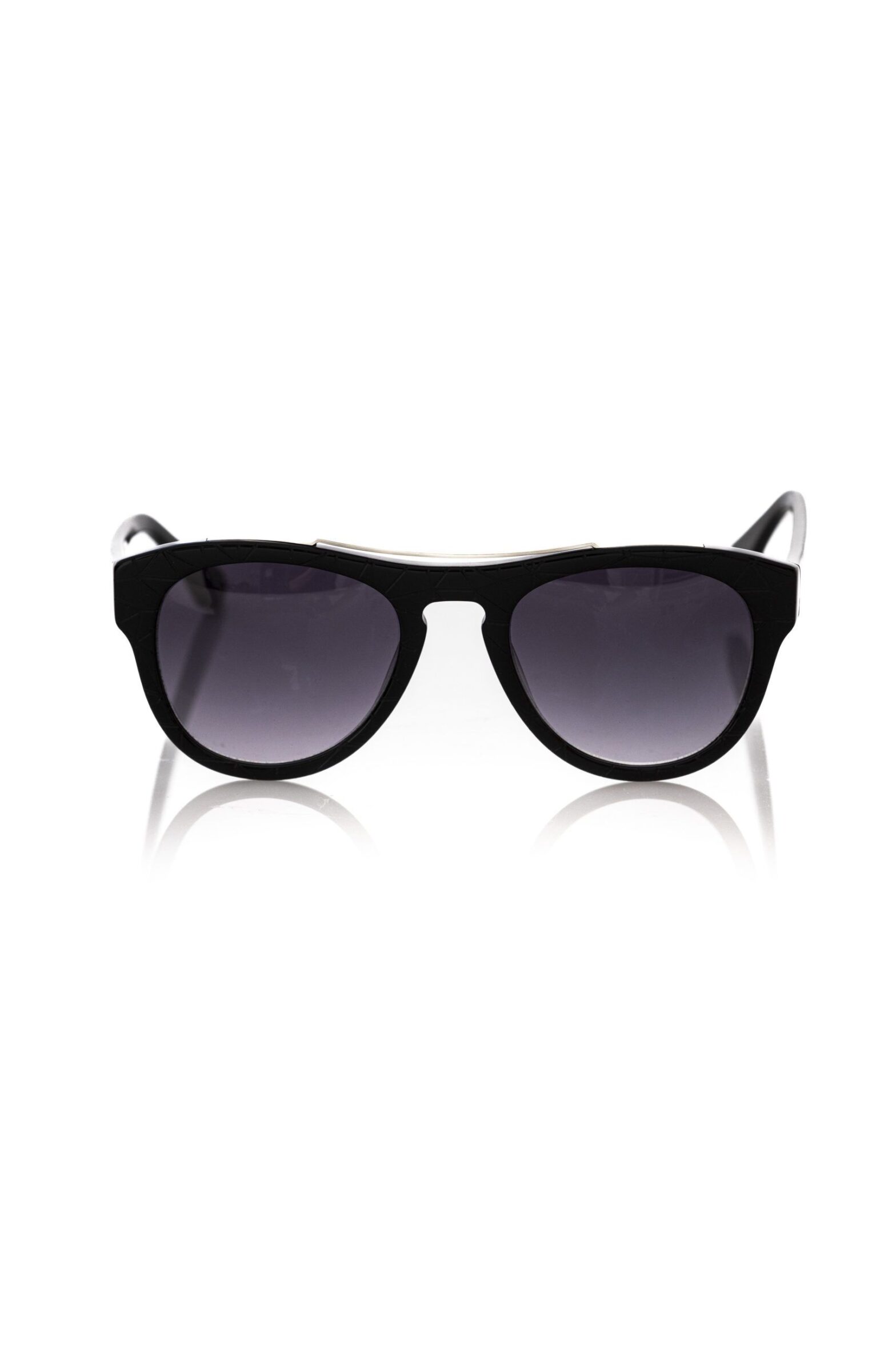 Frankie Morello - Black Acetate Men Sunglasses