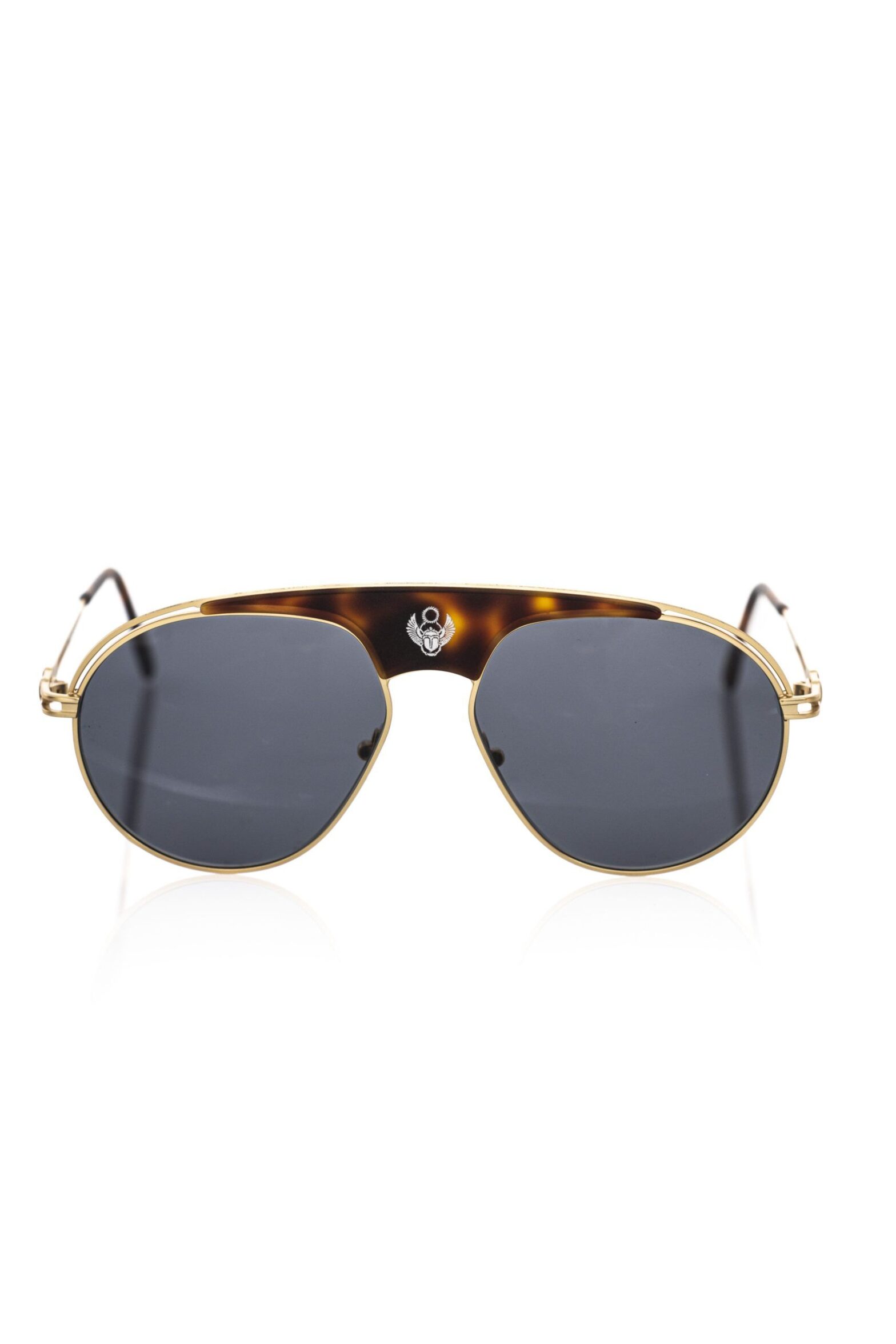 Frankie Morello - Brown Metallic Fibre Men Sunglass
