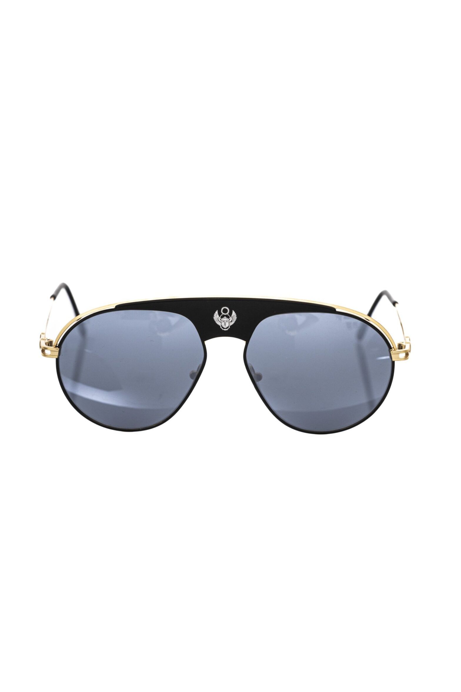 Frankie Morello - Black Metallic Men’s Sunglass Shield