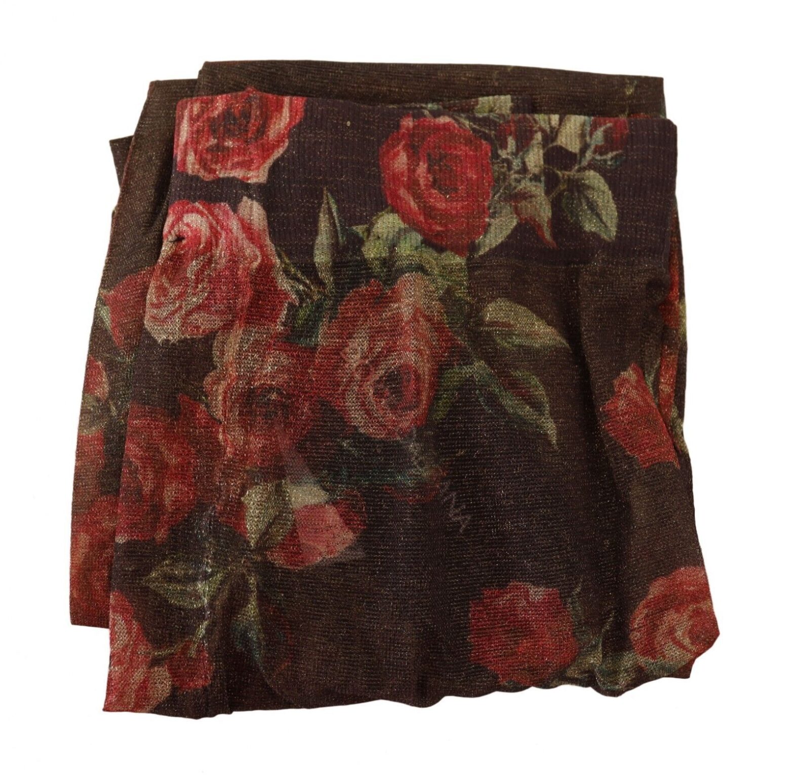 Dolce & Gabbana - Black Floral Print Stockings Nylon Tights