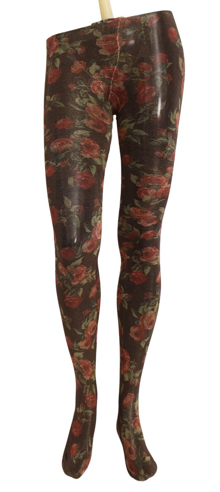Dolce & Gabbana - Black Floral Print Stockings Nylon Tights