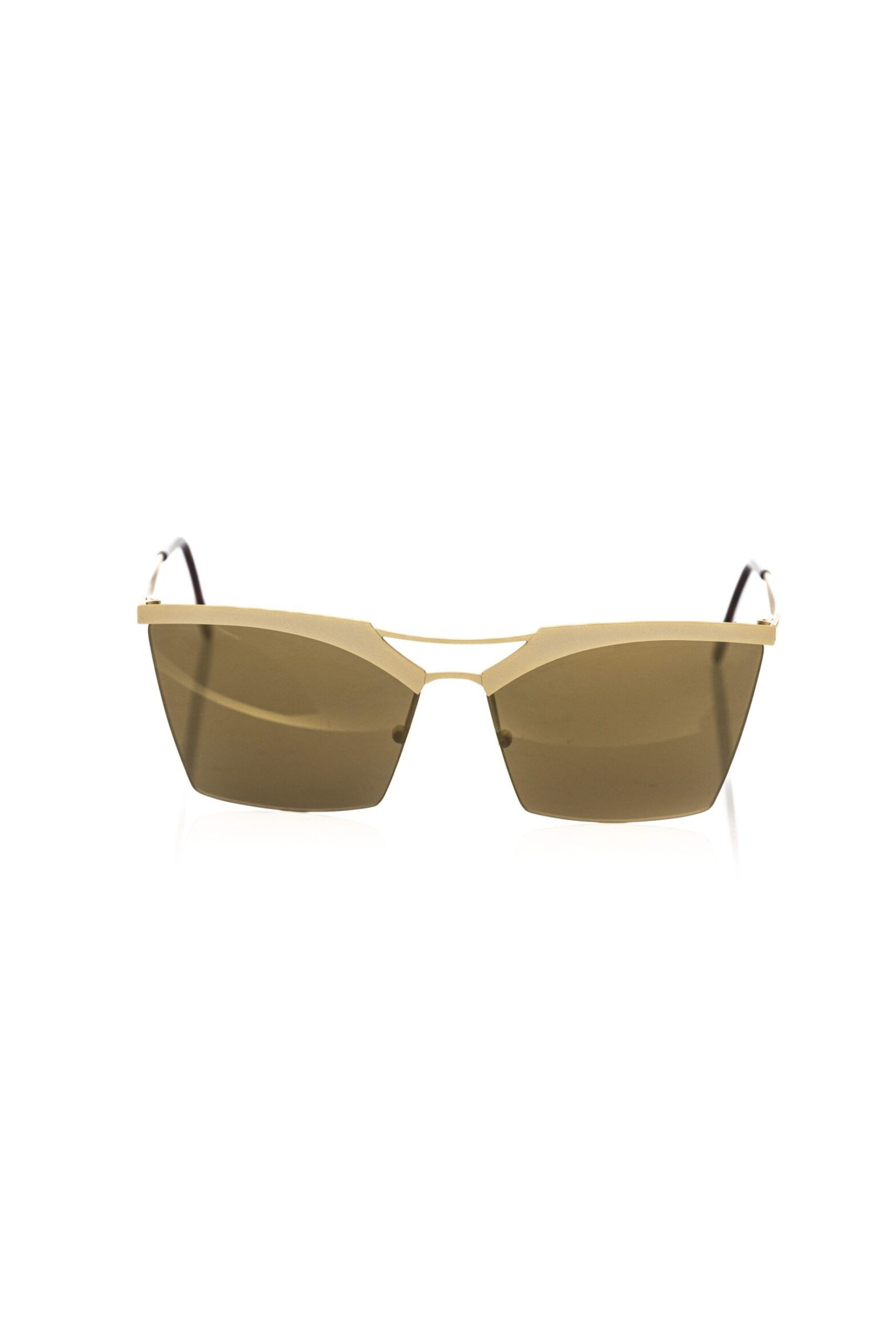Frankie Morello - Gold Metallic Fibre Women Sunglass