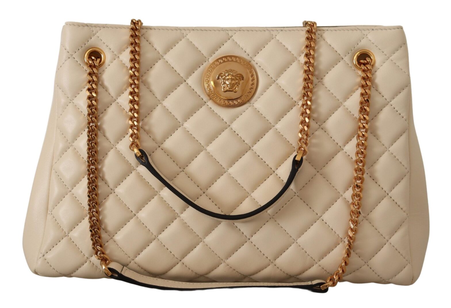 Versace - Elegant Quilted Nappa Leather Tote