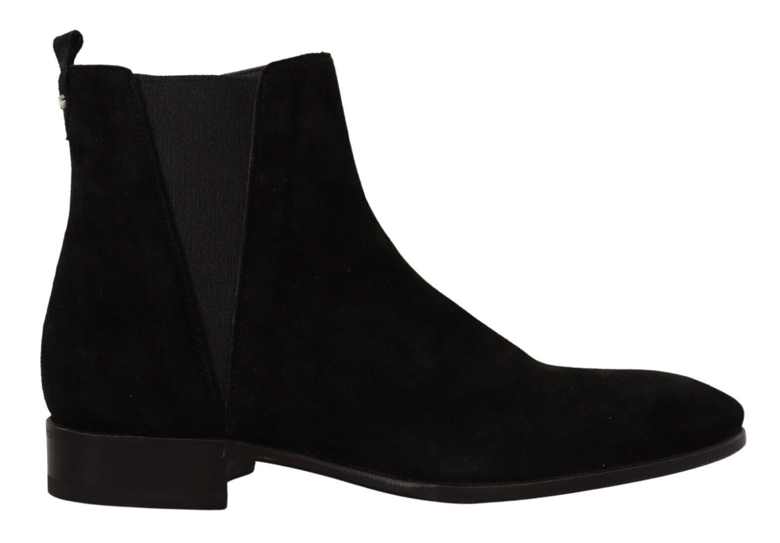 Dolce & Gabbana - Black Suede Leather Chelsea Mens Boots Shoes