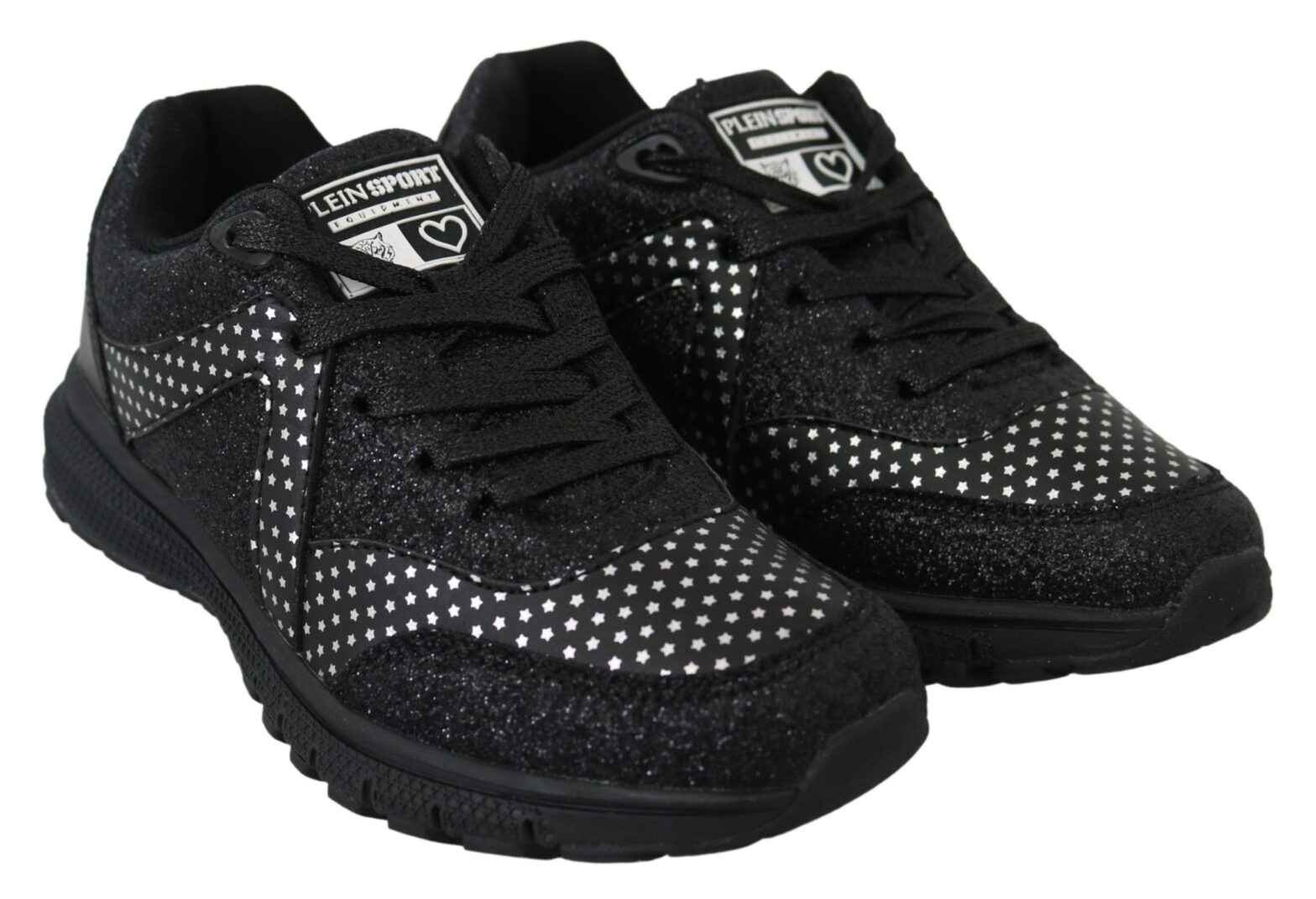 Plein Sport - Black Polyester Runner Jasmines Sneakers Shoes