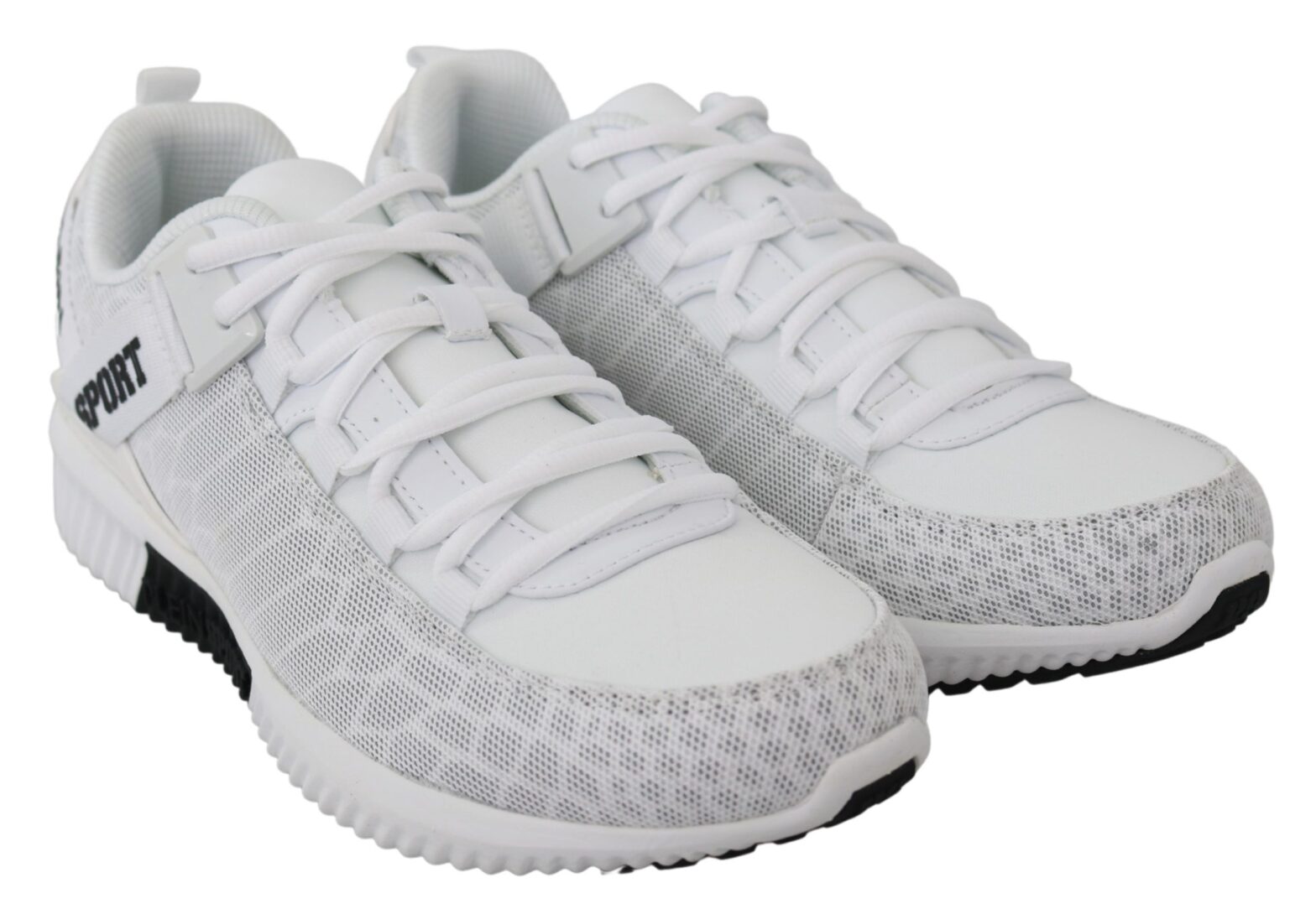 Plein Sport - White Polyester Adrian Sneakers Shoes
