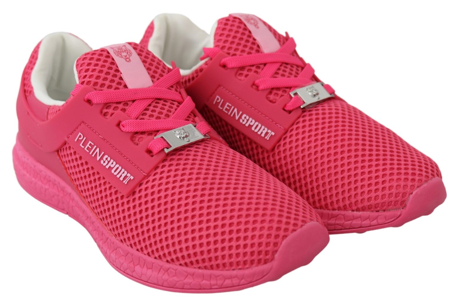 Plein Sport - Fuxia Beetroot Polyester Runner Becky Sneakers Shoes