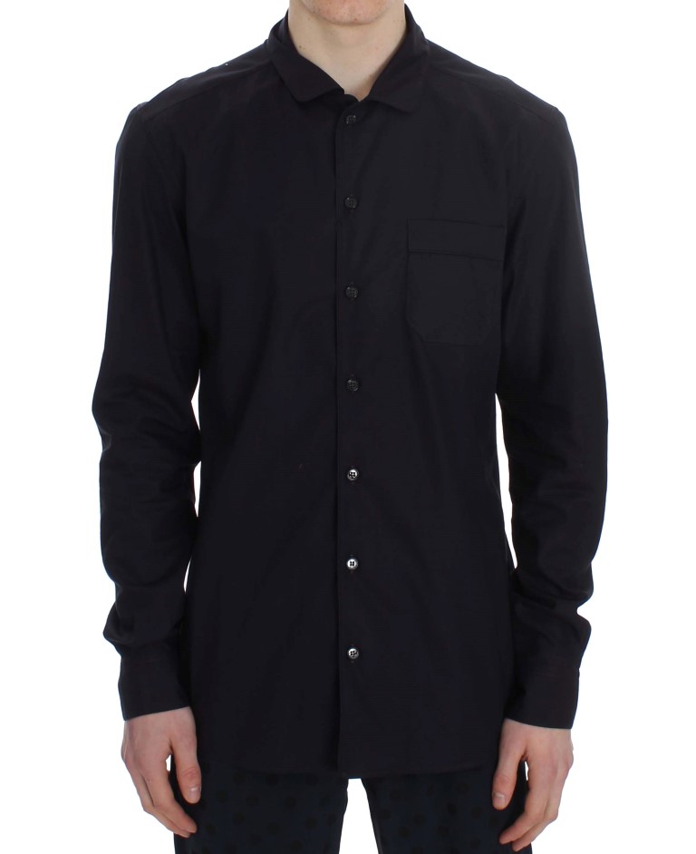Dolce & Gabbana - Purple Striped Cotton Pajama Lounge Shirt