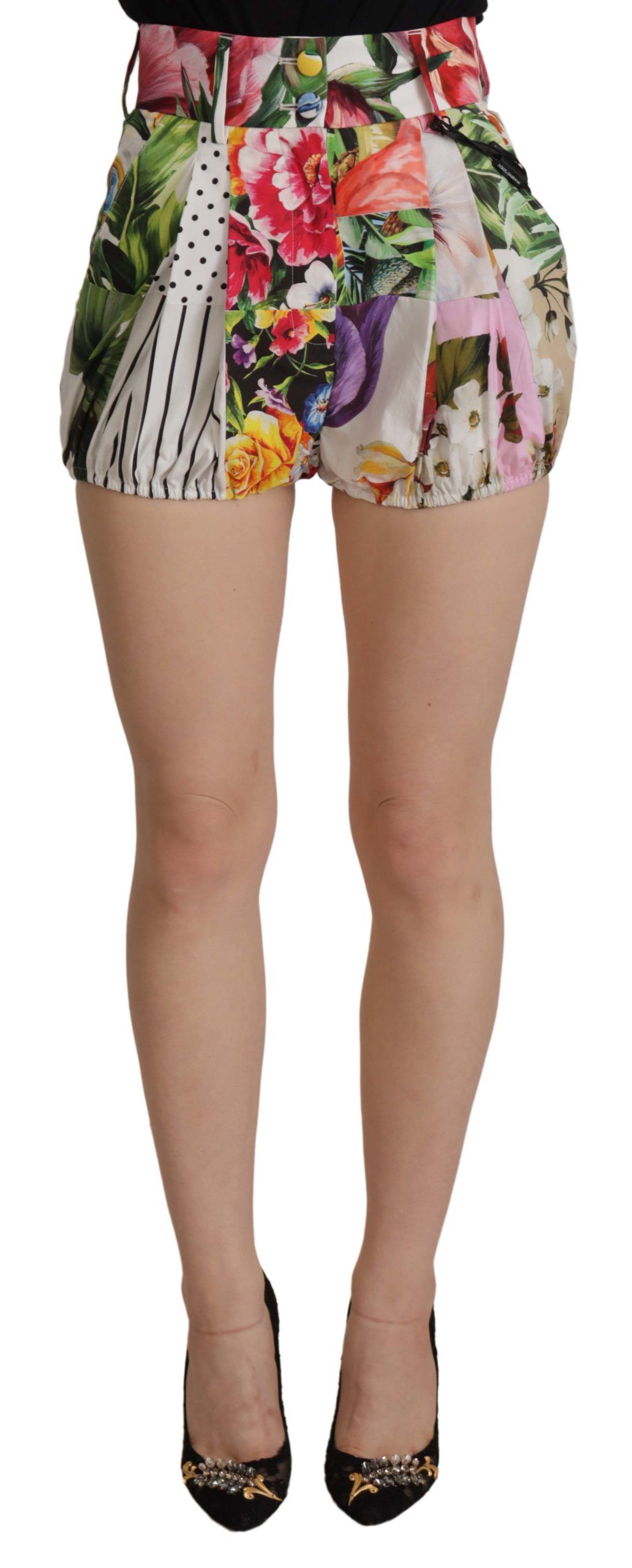 Dolce & Gabbana - Multicolor High Waist Hot Pants Shorts