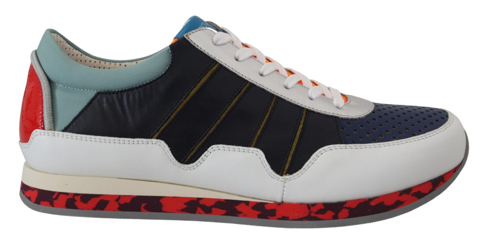 Dolce & Gabbana - Multicolor Leather Sport Low Top Sneakers