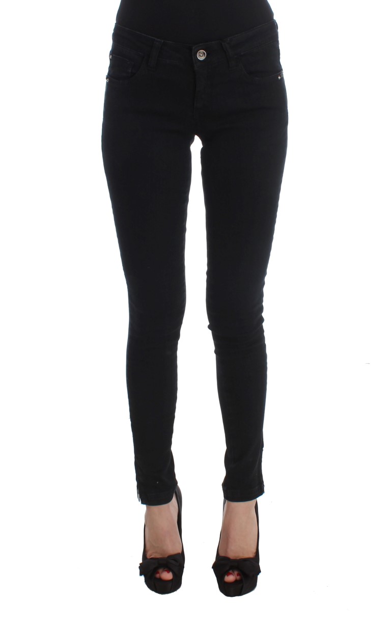 Costume National - Black Cotton Slim Fit Denim Jeans