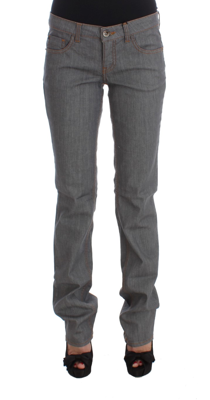 Costume National - Gray Cotton Regular Fit Denim Jeans