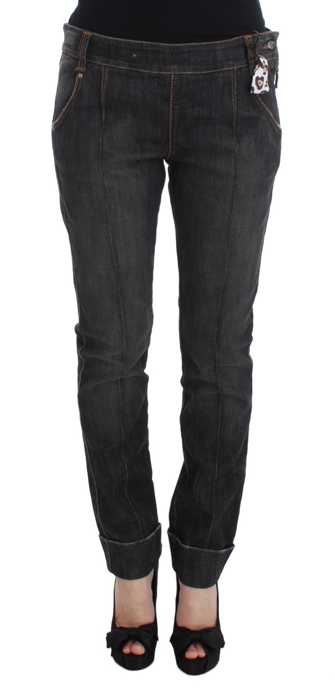 Ermanno Scervino - Gray Cotton Slim Fit Denim Jeans