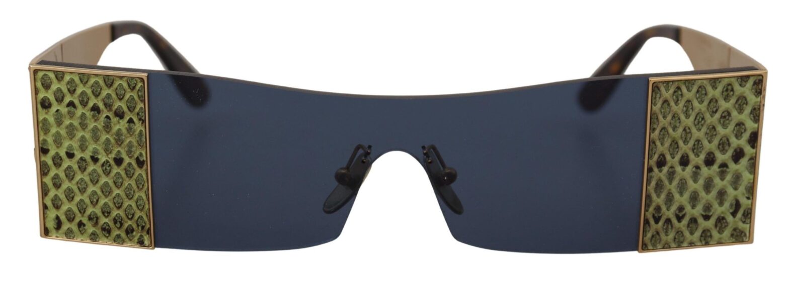 Dolce & Gabbana - Gold Metal Rectangle Shades DG2263 Sunglasses