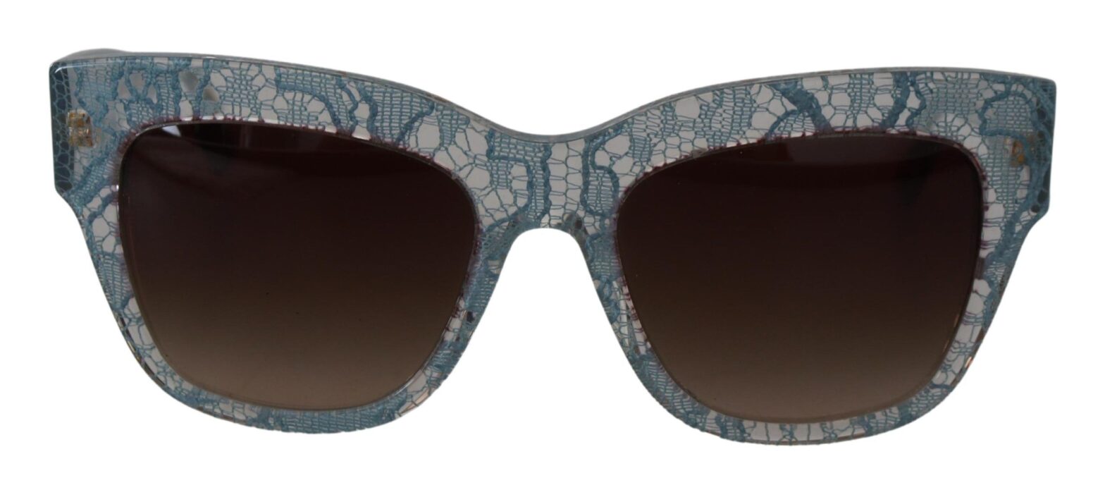 Dolce & Gabbana - Blue Lace Acetate Crystal Butterfly DG4231 Sunglasses