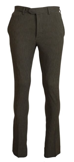 Multicolor Striped Pure Cotton Men Pants