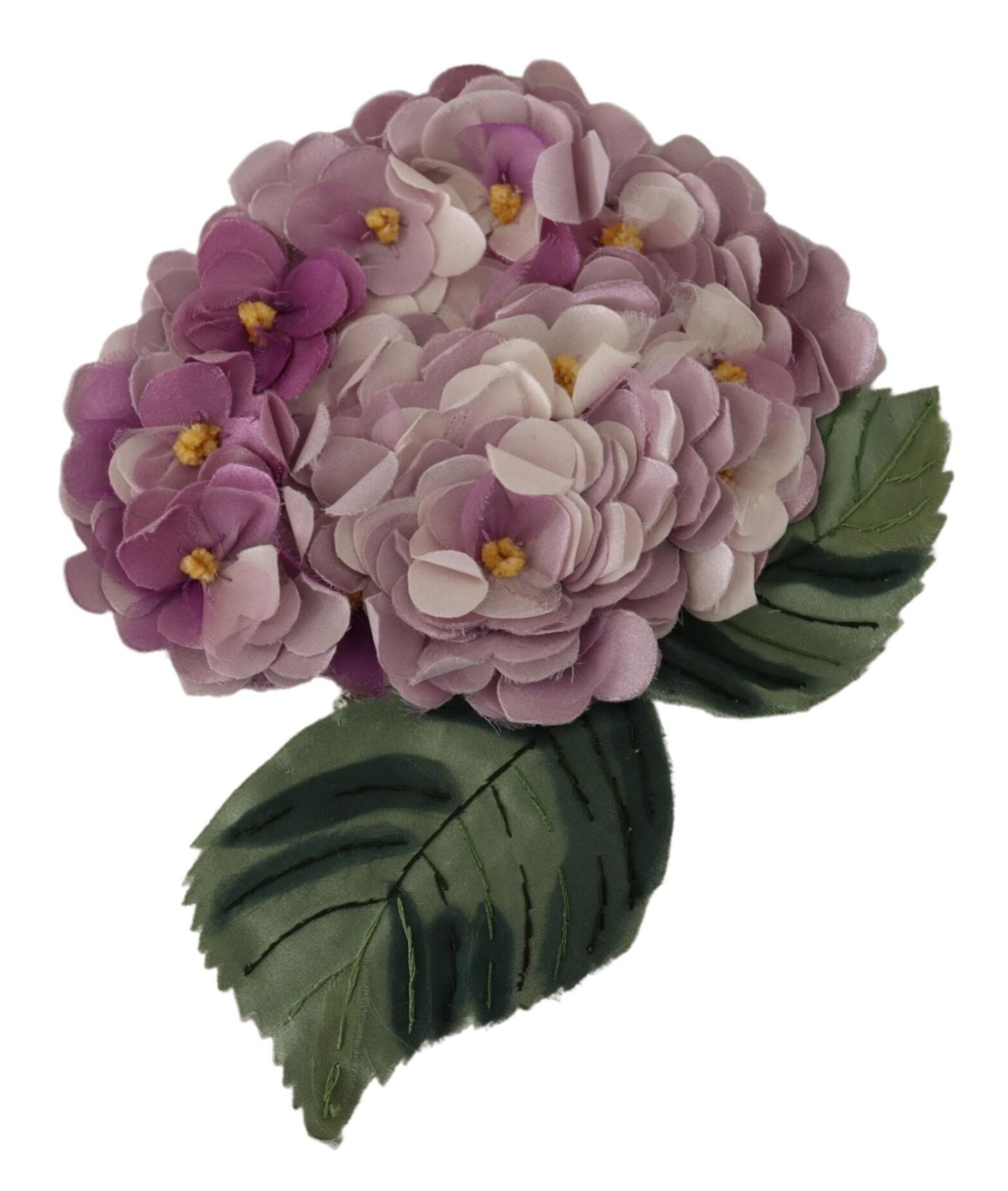 Dolce & Gabbana - Purple Floral Gold Tone Brass Women Brooch