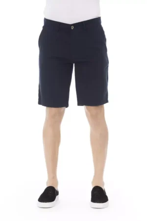 Blue Cotton Men's Bermuda Short