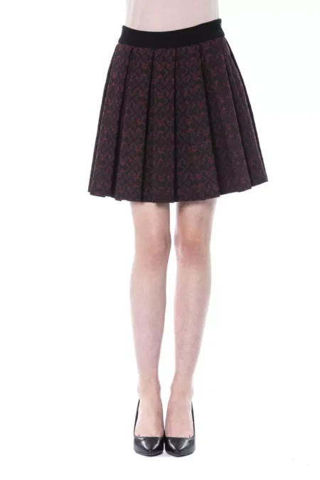 Brown Cotton Women Skirt