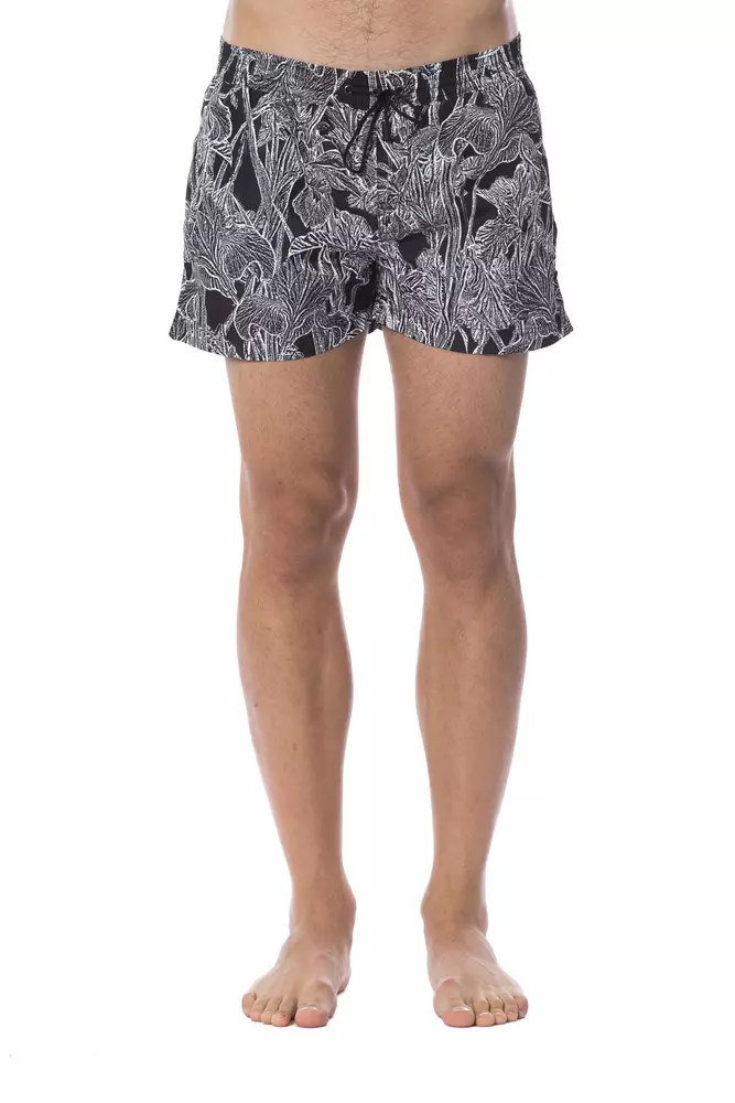Roberto Cavalli Sport - Black Polyester Men Swimsuit