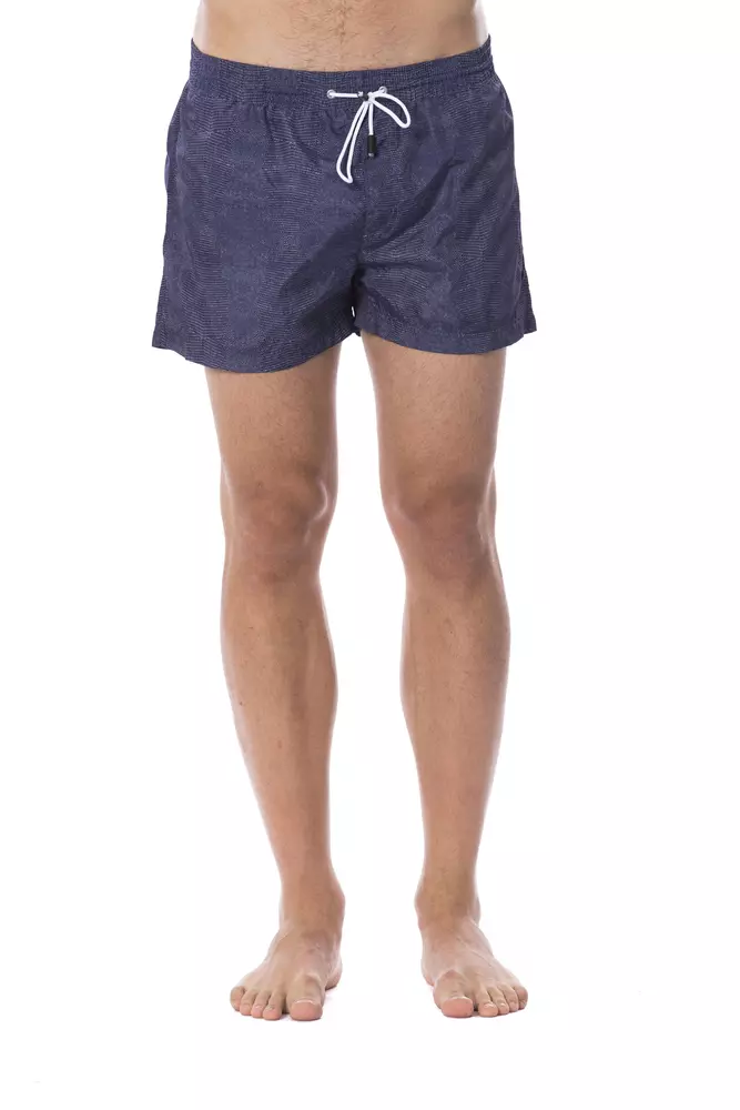 Roberto Cavalli Sport - Blue Polyester Men’s Swim Trunk