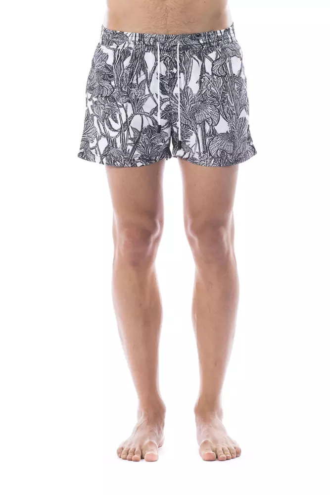 Roberto Cavalli Sport - Black Polyester Men’s Swim Trunk