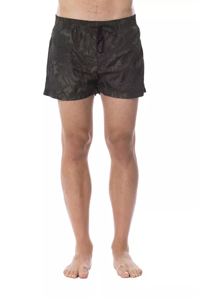 Roberto Cavalli Sport - Army Polyester Men Swimwear
