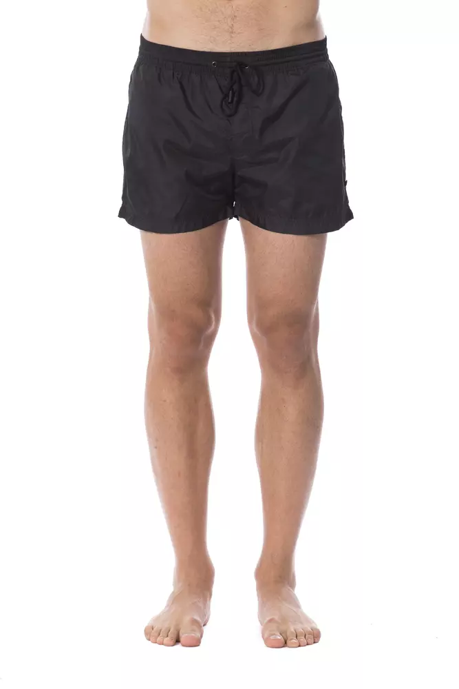 Roberto Cavalli Sport - Black Polyester Men’s Swim Trunk