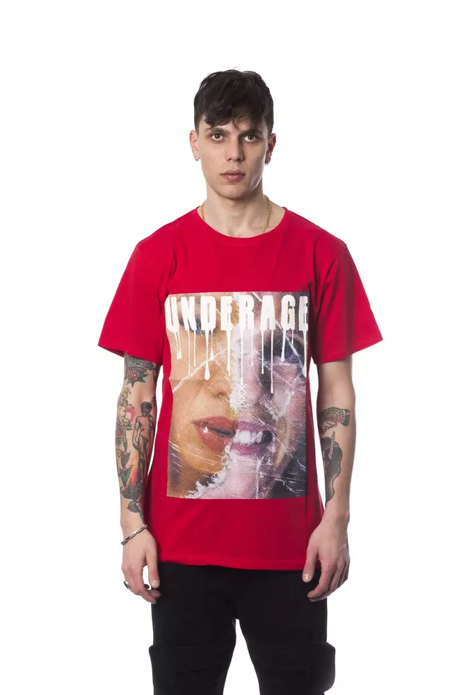 Nicolo Tonetto - Red Cotton Men T-Shirt