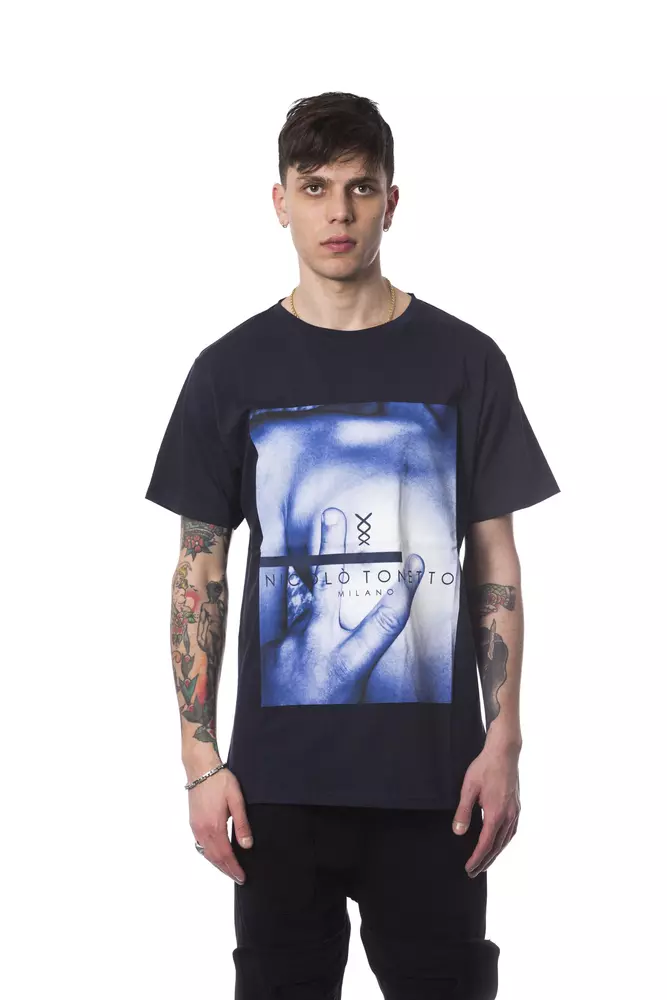 Nicolo Tonetto - Blue Cotton Men’s T-Shirt