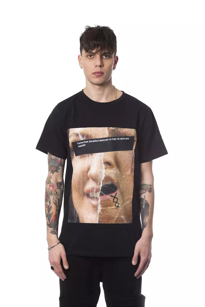Nicolo Tonetto - Black Cotton Men T-Shirt