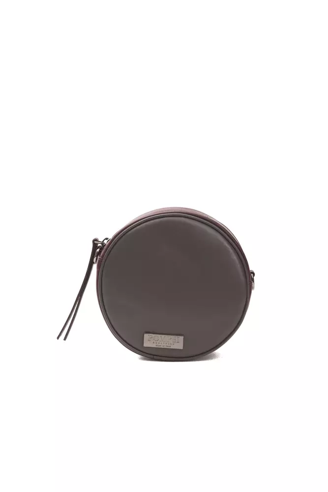 Pompei Donatella - Burgundy Leather Women Crossbody Bag