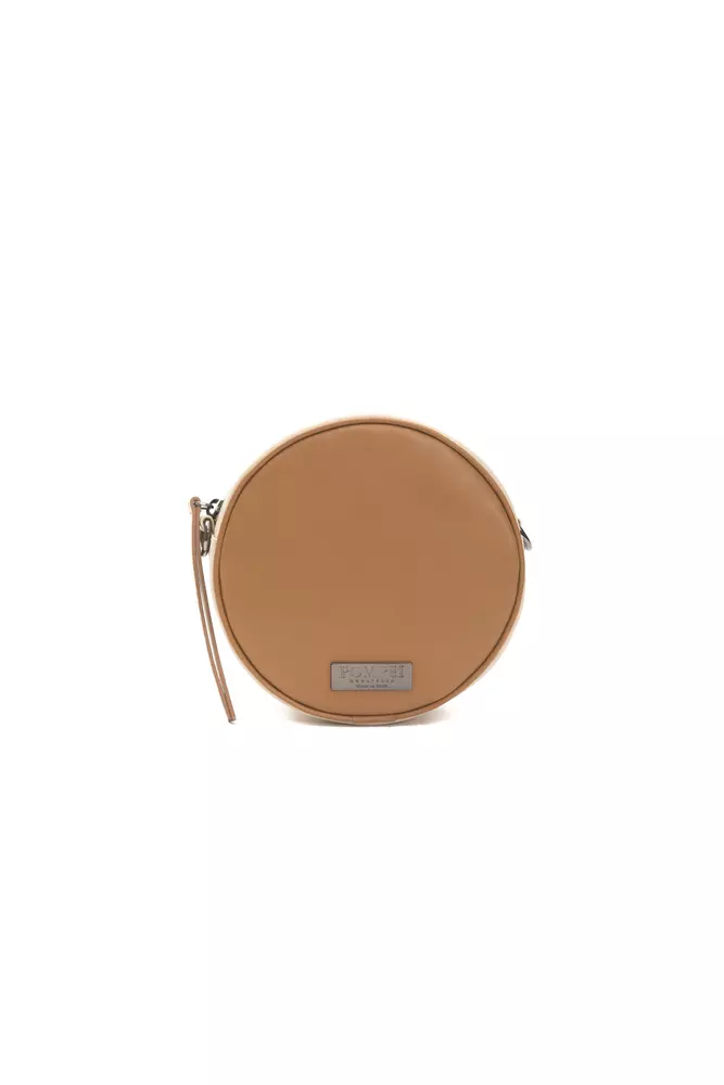 Pompei Donatella - Brown Leather Women Crossbody Bag
