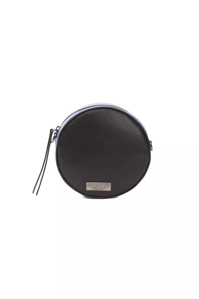 Pompei Donatella - Black Leather Women Crossbody Bag